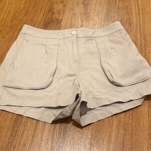 lululemon athletica Cargo Shorts bottoms pants like N women’s sz6 khaki button